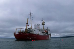 Ice drifters deployed from the CCGS Hudson.